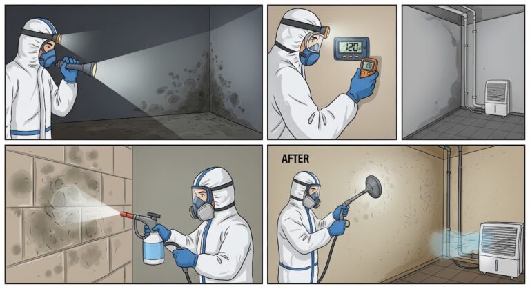 Step-by-Step Process from Mold Inspection to Mold Removal